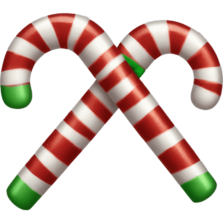 Candy cane bow  emoji