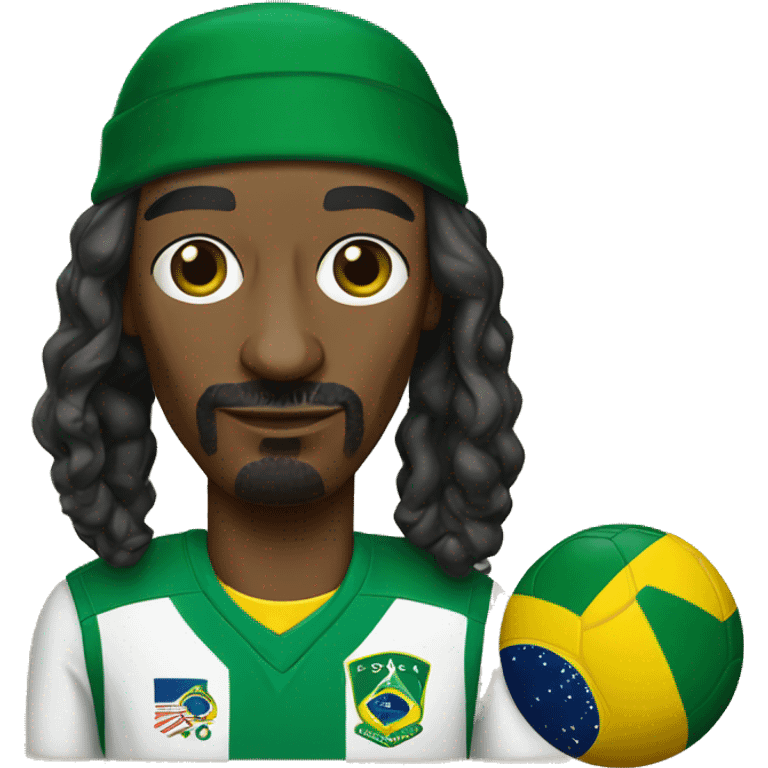 Snoop Dogg with brazil jersey emoji