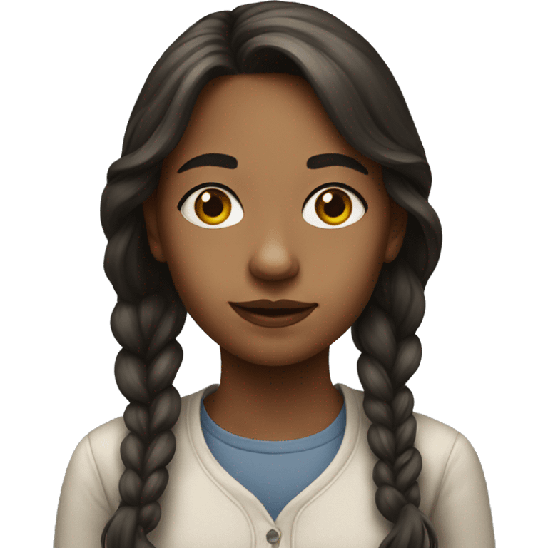 realistic portrait of girl emoji