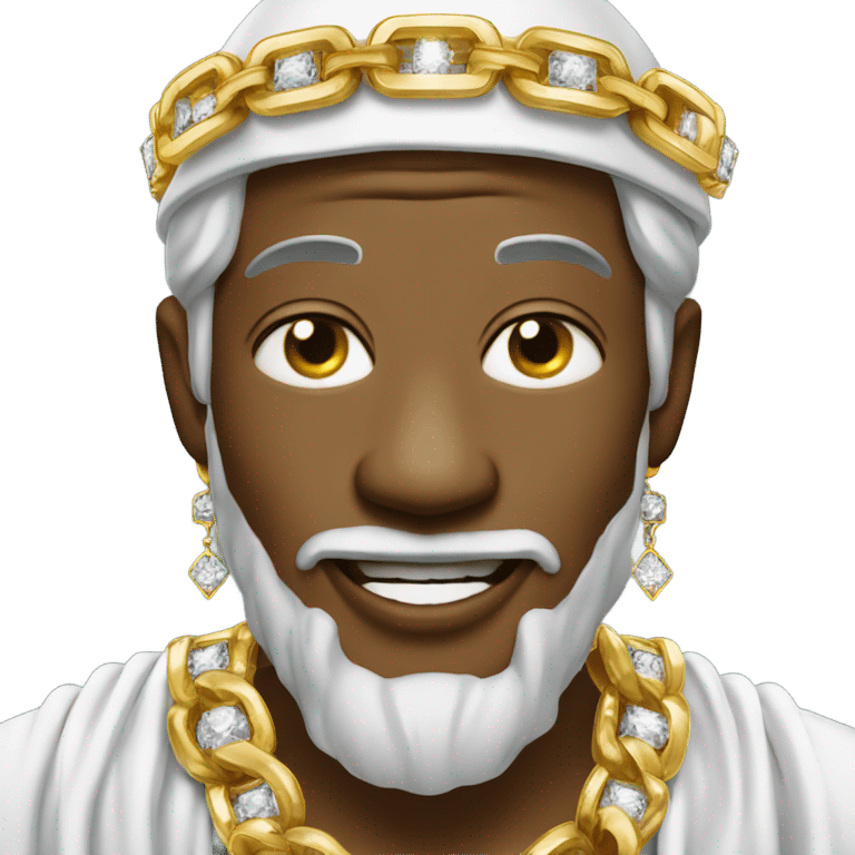 Holy man with grillz and diamond chain emoji