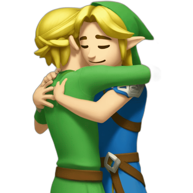 link zelda hugging emoji