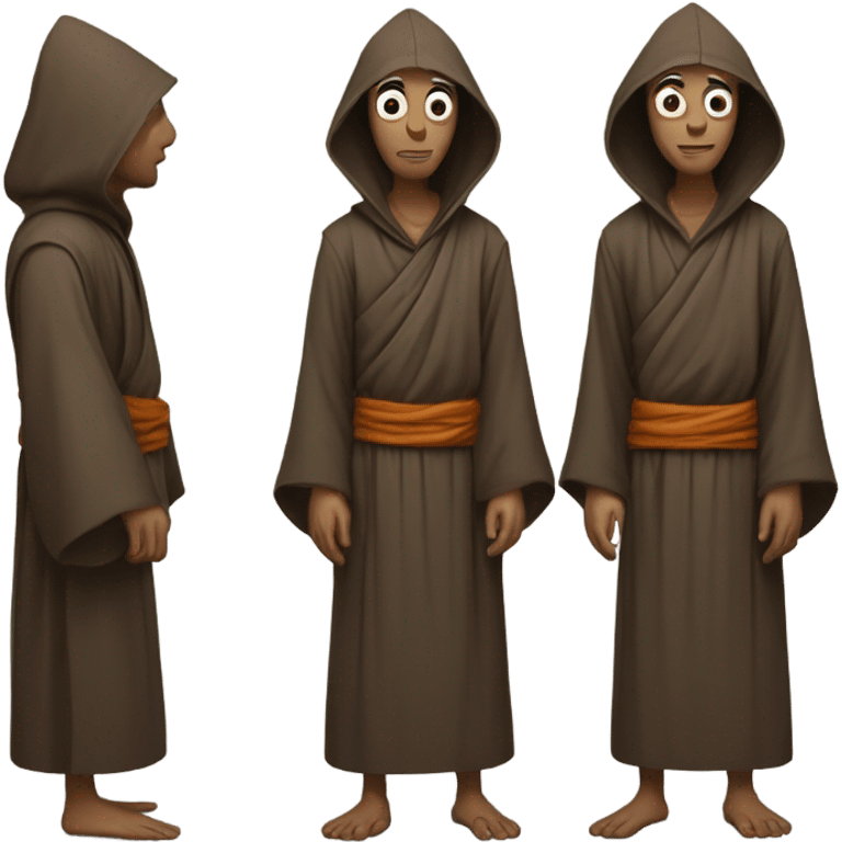 weird human in monk costume  emoji