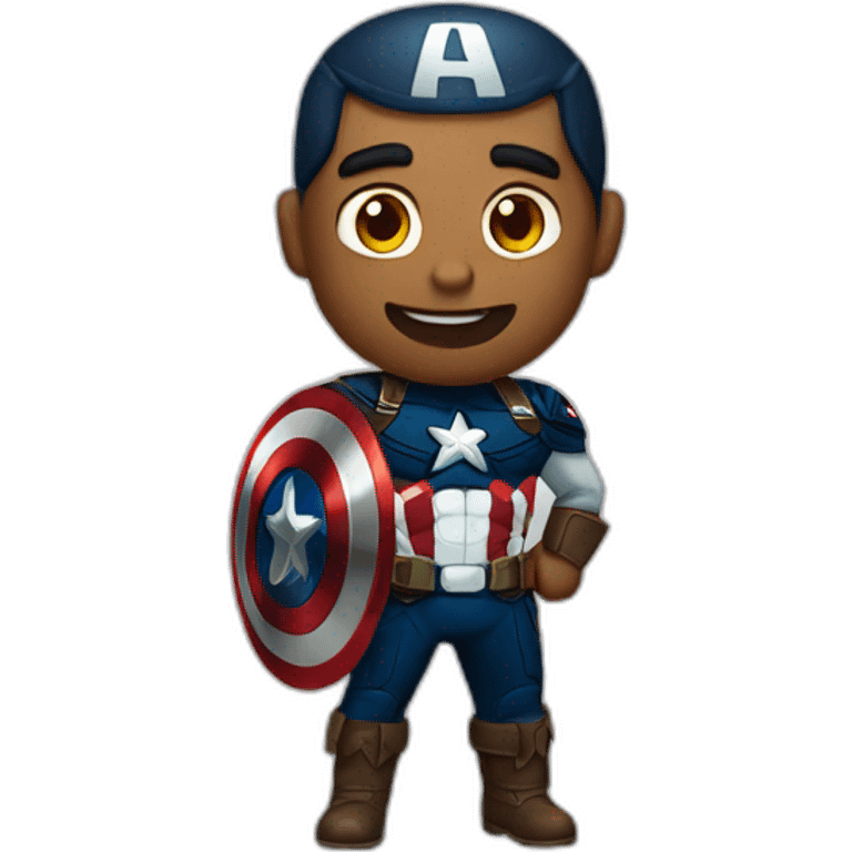 Capitán América en halloween emoji