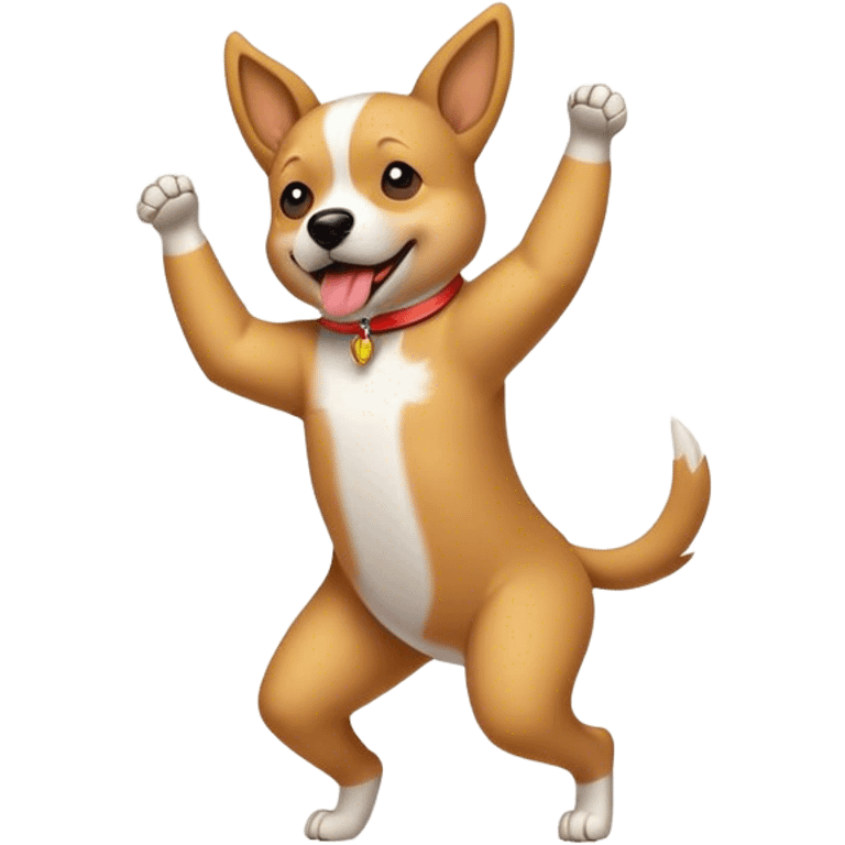 Dog dancing  emoji