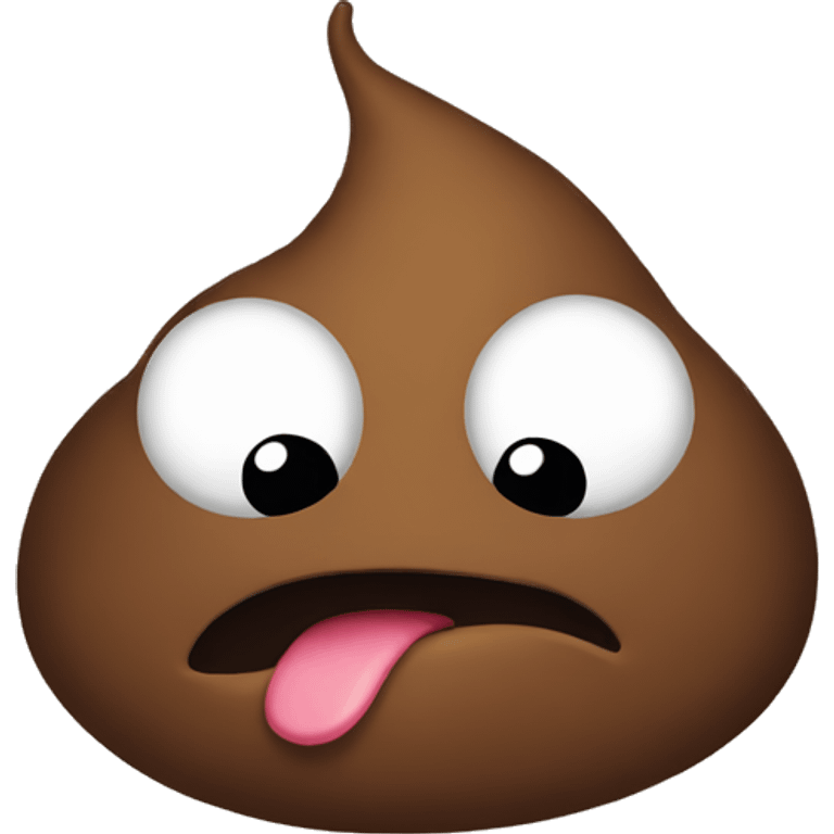 Angry poop emoji