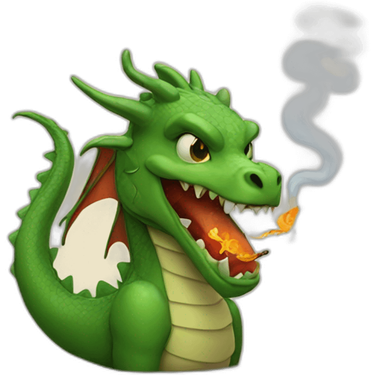 dragon smoking emoji