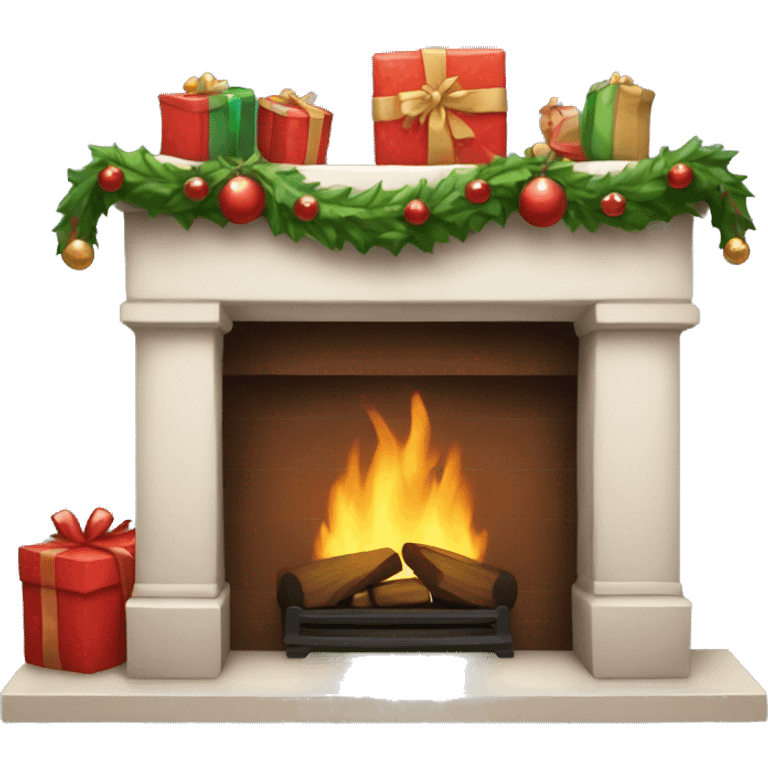 christmas fireplace emoji