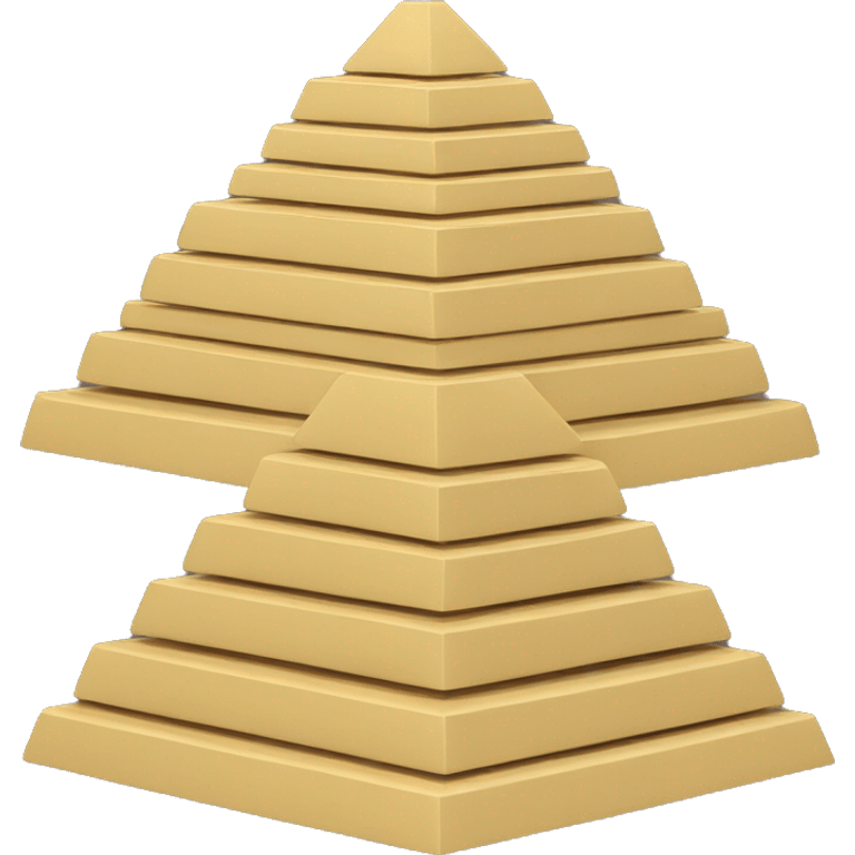 maslow pyramisd in 3d emoji