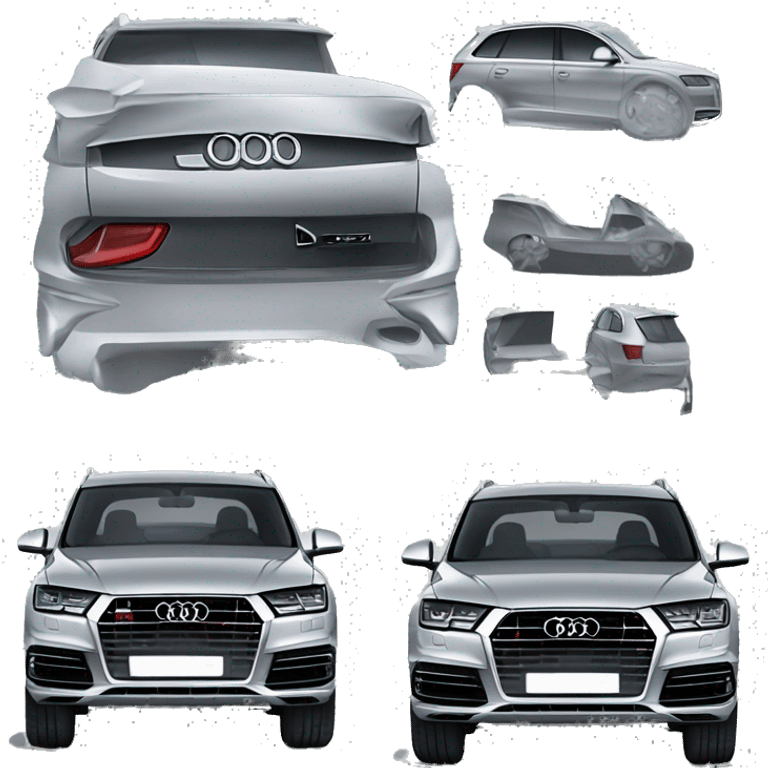 Audi q7 silver emoji