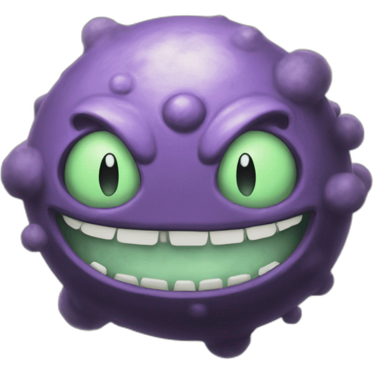 the pokemon koffing with a smoky effect emoji