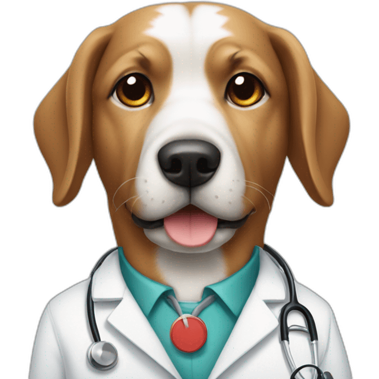 Hund als Doktor emoji