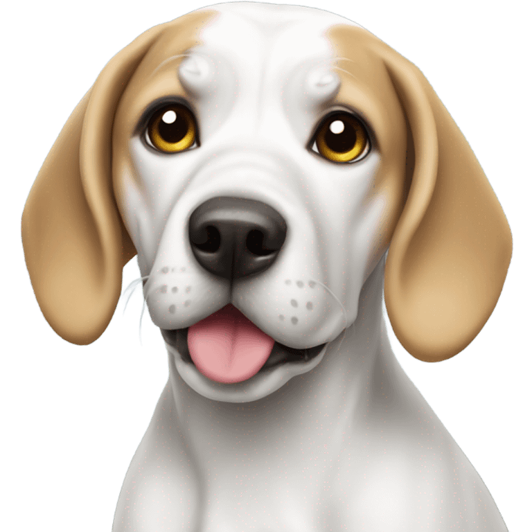 white beagle emoji