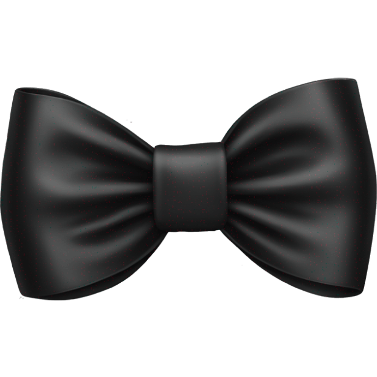 Black gift bow emoji