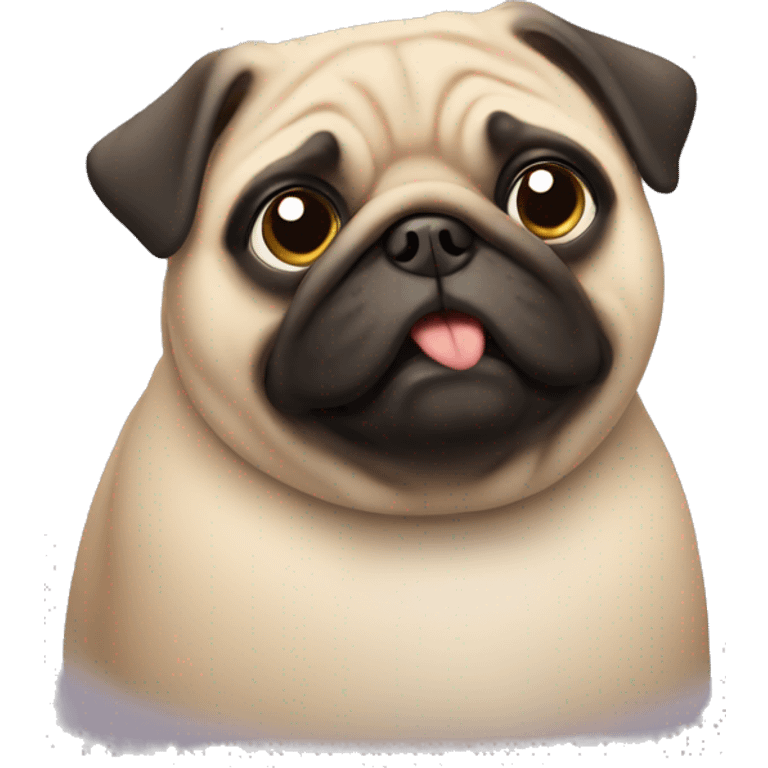 Fat pug  emoji