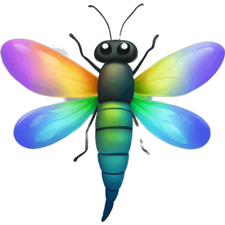 Rainbow firefly emoji