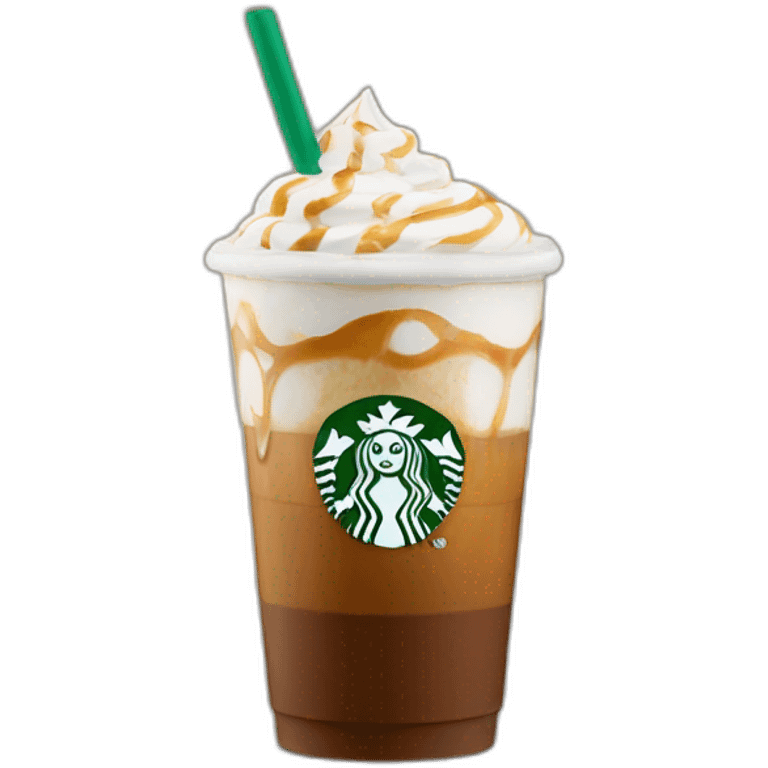 Starbucks Carmel macchiato iced  emoji