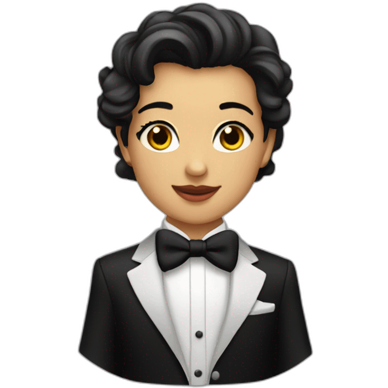 Lera in a tuxedo emoji