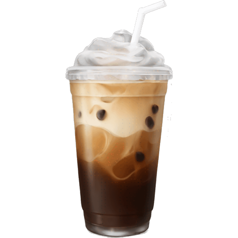 Aesthetic classy iced coffee emoji