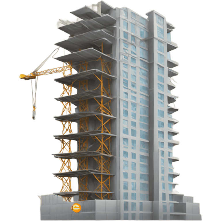 high-rise building under construction emoji