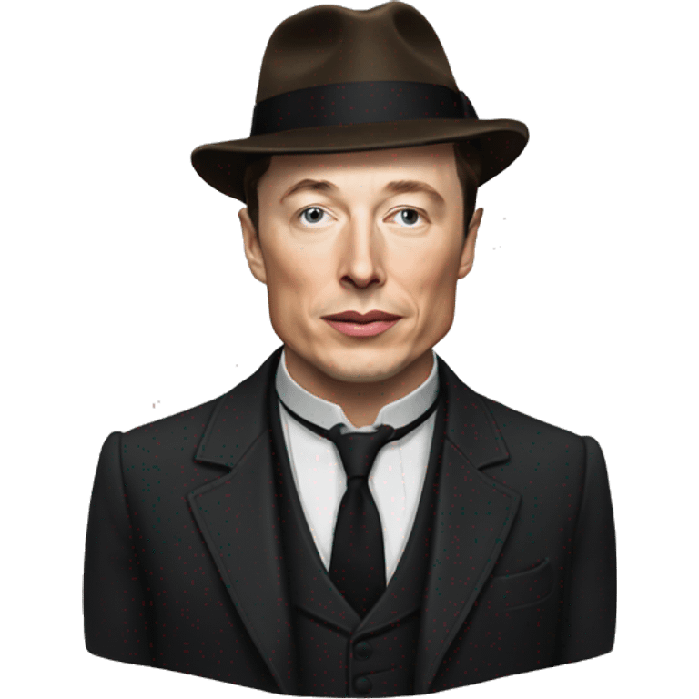 Elon Musk with thomas Shelby  emoji