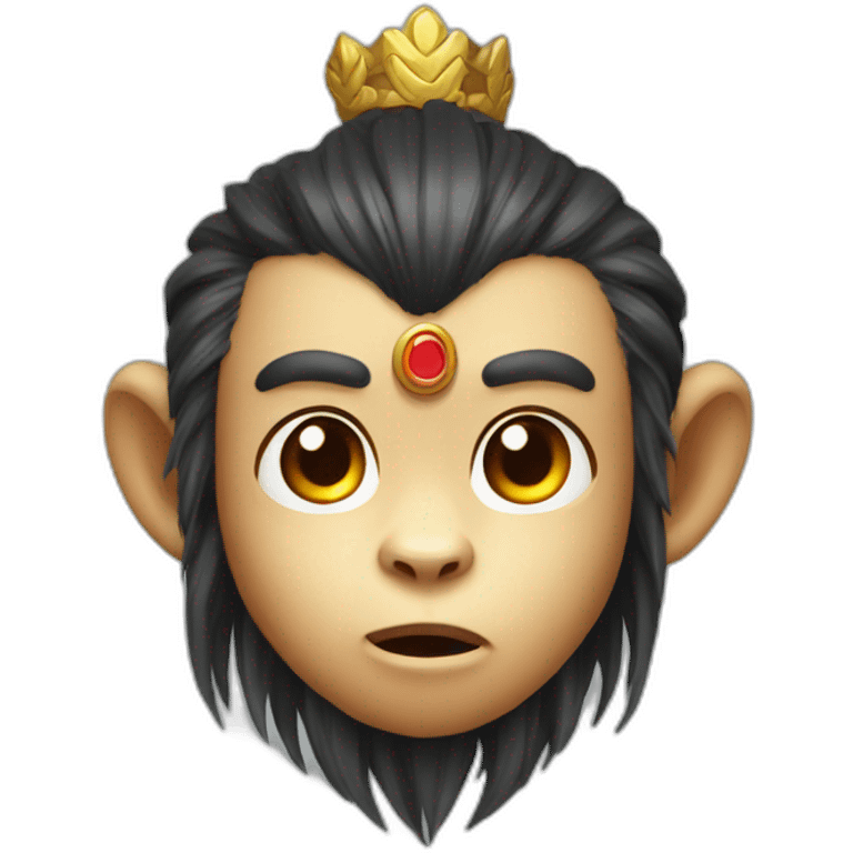 cutie cartoon MONKEY KING only head emoji