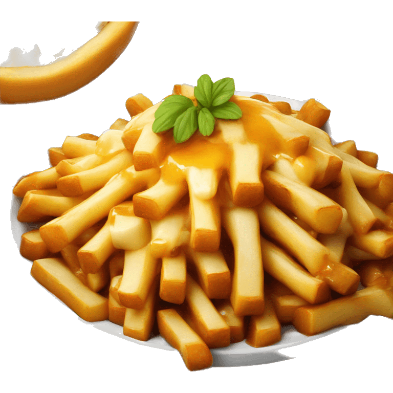 Poutine qui mange une poutine  emoji