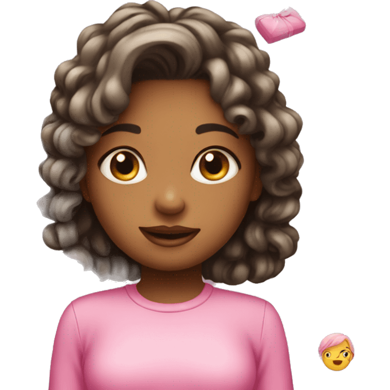 Cute girly pink emojis emoji