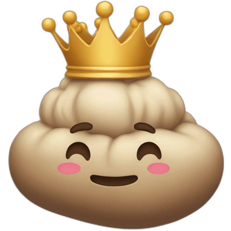 poop with crown emoji