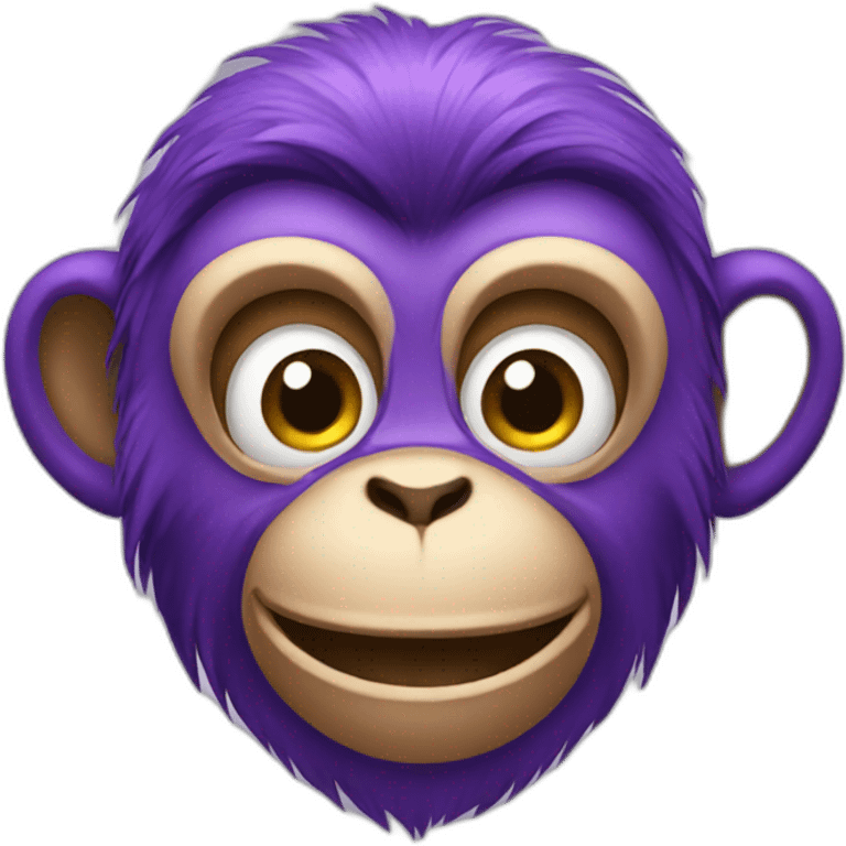 Purple monkey emoji