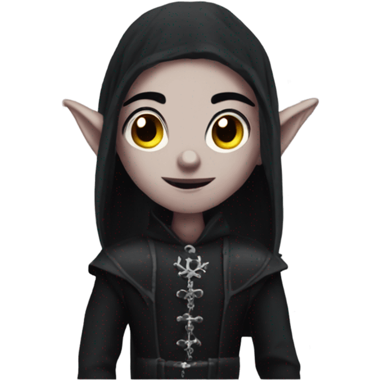 Goth elf emoji