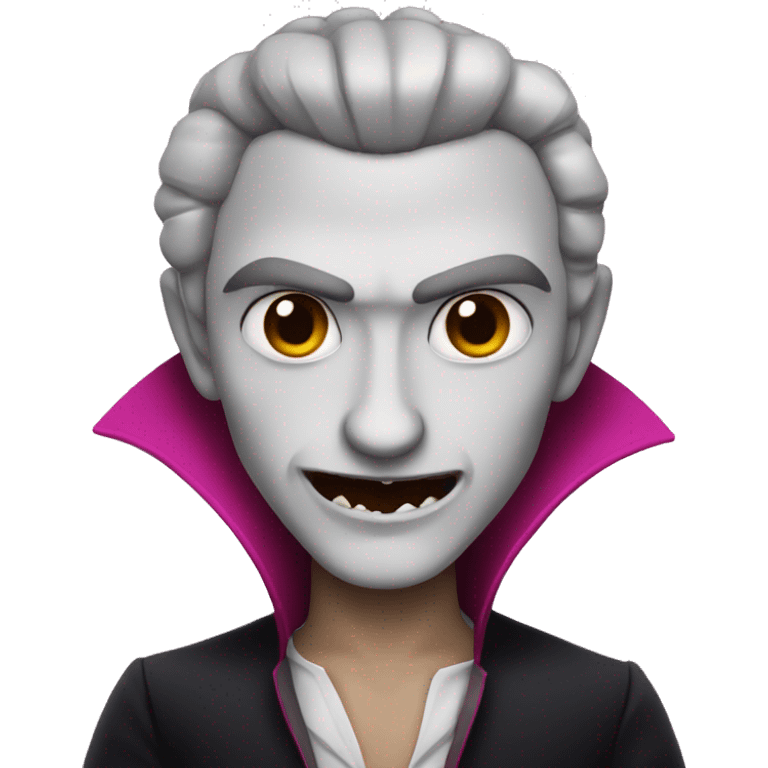 A vampire with pink style emoji