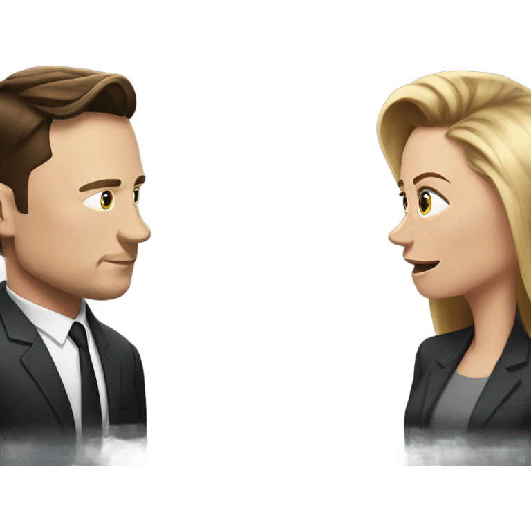 Elon musk vs Laura loomed emoji