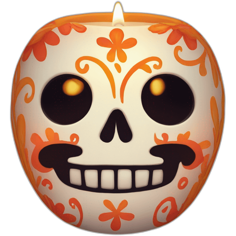 candle dia de los muertos emoji