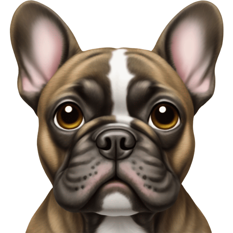 brindle color french bulldog  emoji