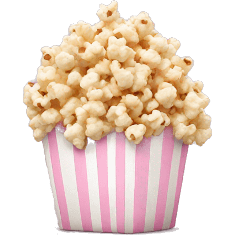 Light pink popcorn emoji