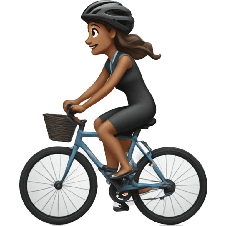 lady cycling emoji