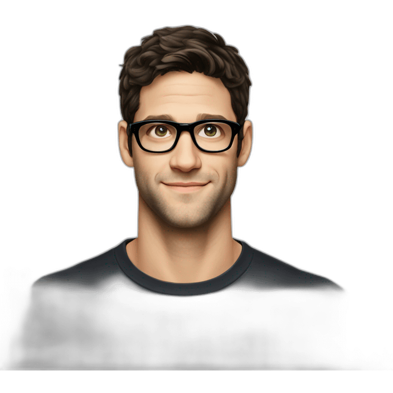 Young Justin bartha wearing Black galsses emoji