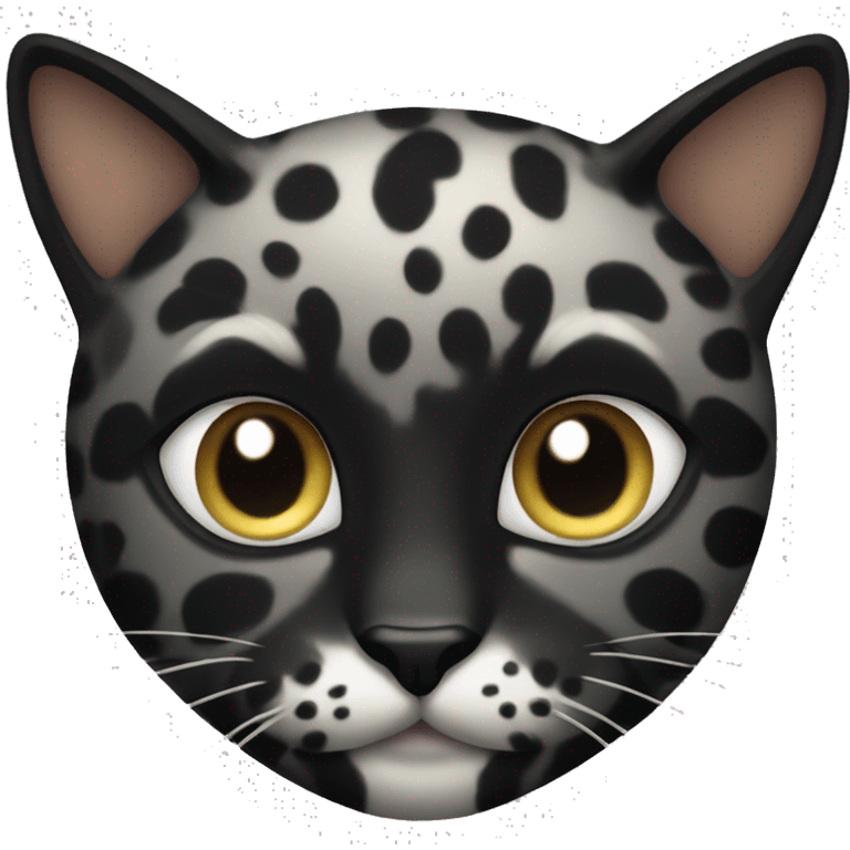 Black spotted cat emoji