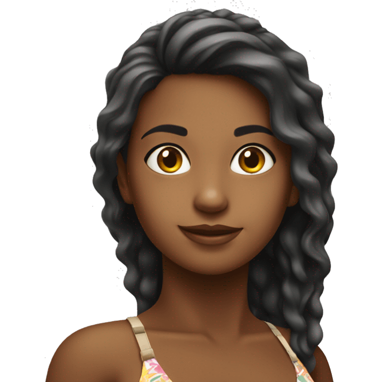 a brazilian girl in bikini emoji