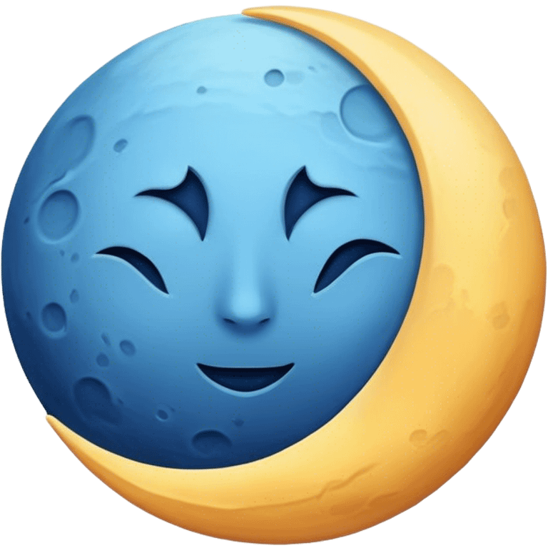 Blue moon emoji