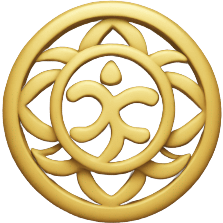 Buddhist peace symbol emoji