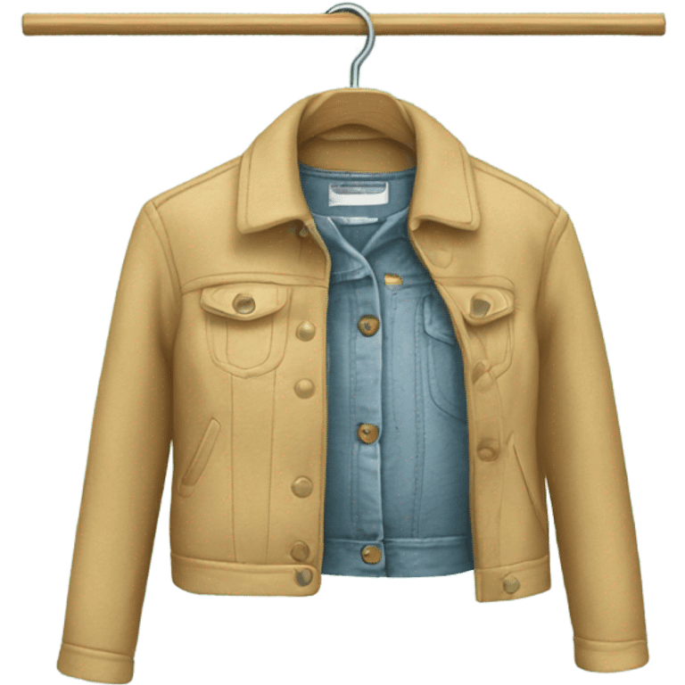 woman’s jacket on a hanger for clothes  emoji