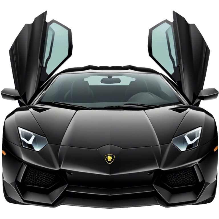 Black Lamborghini Aventador emoji