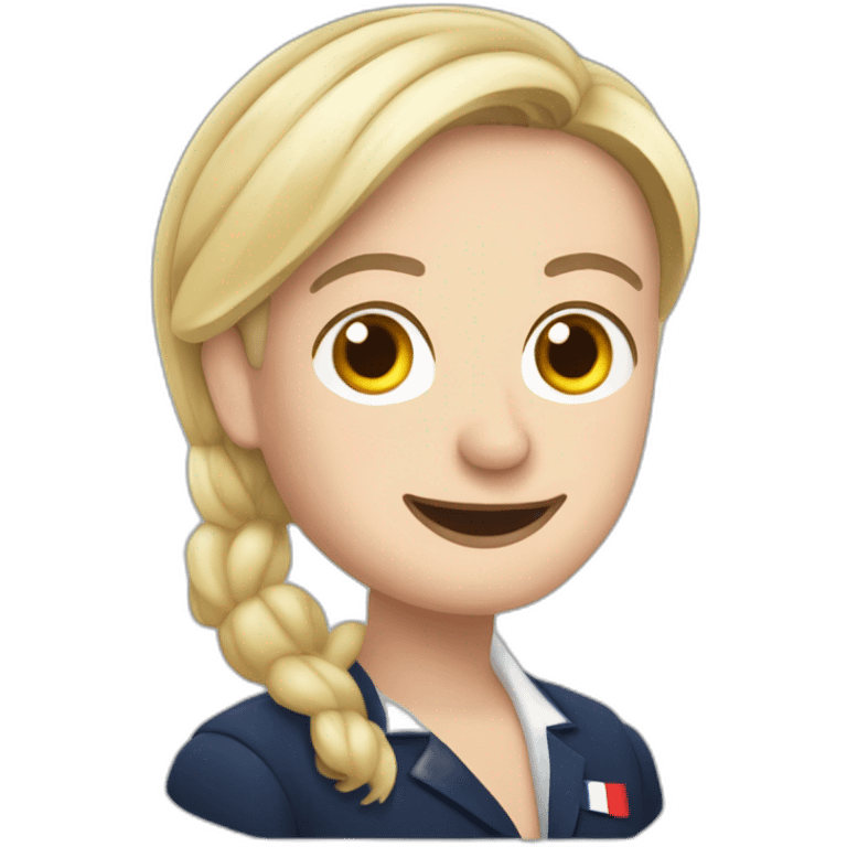 Macron amoureux marine le pen emoji