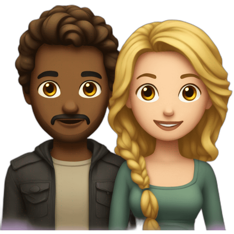 Caleb et Sophia emoji