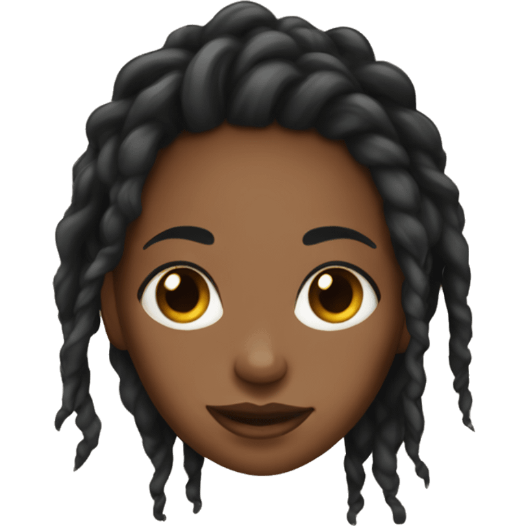 Black girl with locs  emoji