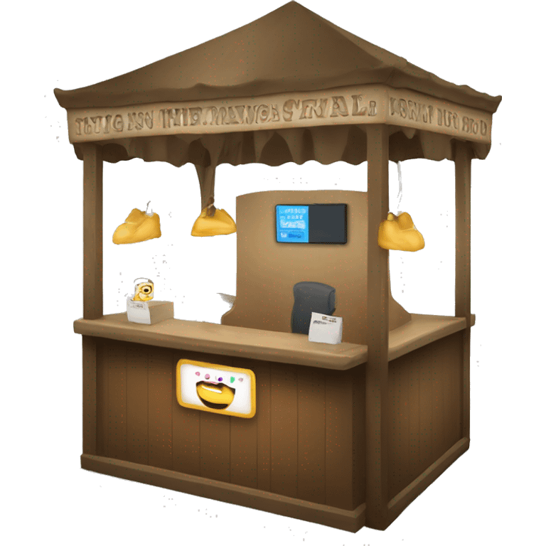 booth for an event emoji