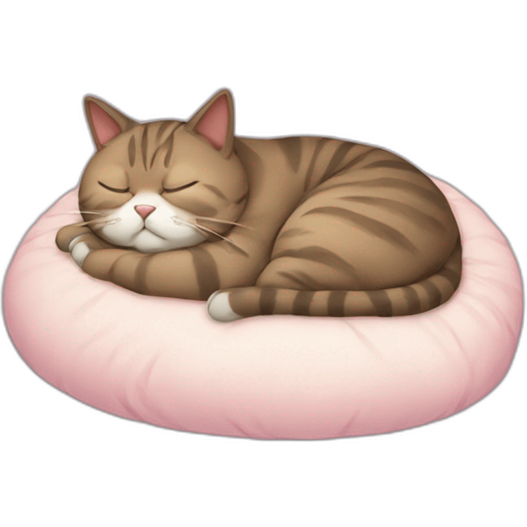 Sleeping fat cat emoji