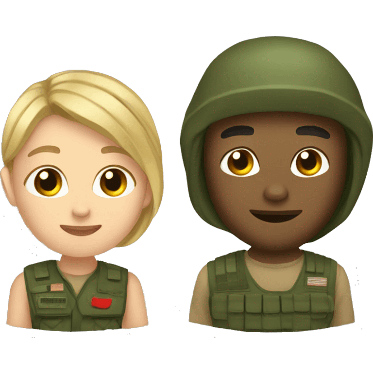 me and my army boyfriend emoji