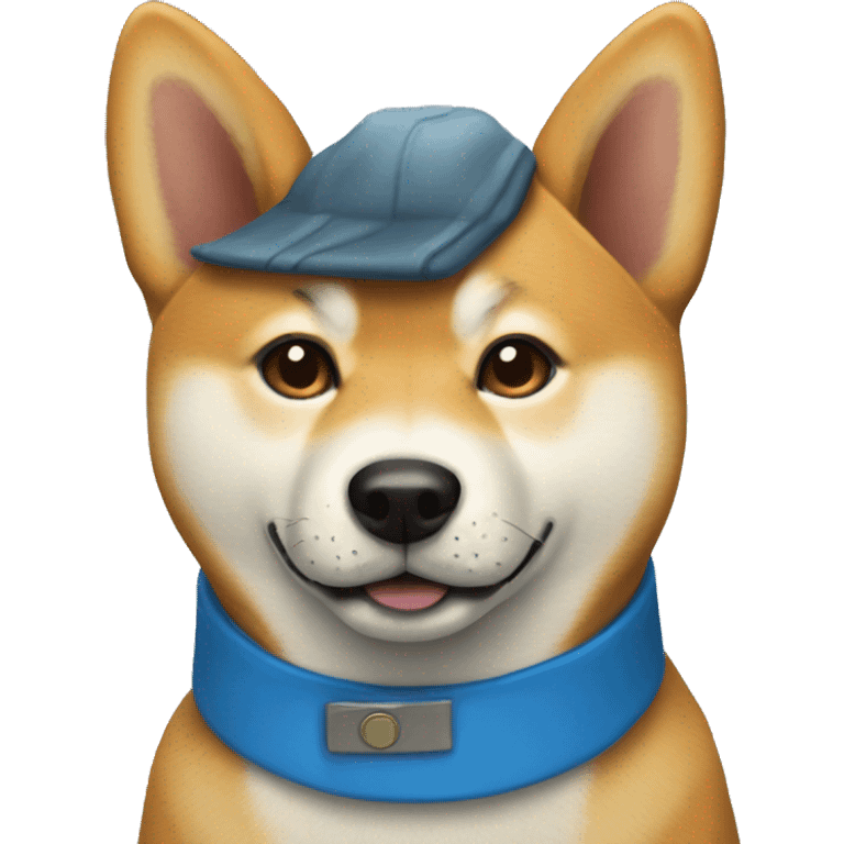 Shiba Inu blue collar  emoji